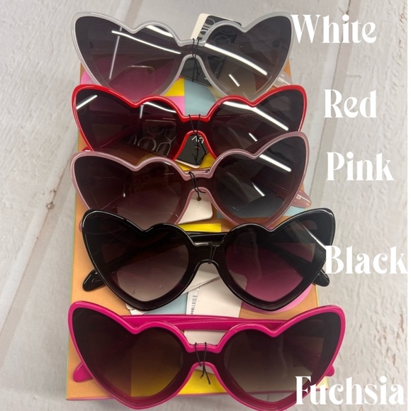 Trendy Heart Shaped Sunglasses – Multiple Colors Available ❤️ - Picture 9 of 9
